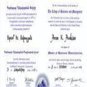 Buy Degree From the American University of Armenia