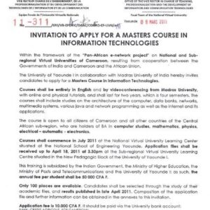 Buy Degree from Université de Yaoundé I