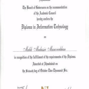 Buy college degree from The Nirma University