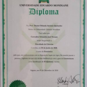 buy degree from the Universidade Eduardo Mondlane