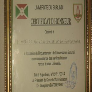 Buy Degree From Université du Burundi
