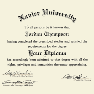 y Degree from the Xavier University School of Medicine