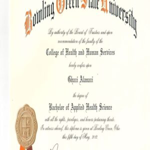 Buy college degree from The Bowling Green State University
