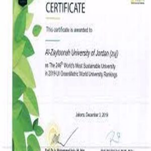 Buy college degree from The Al-Zaytoonah University of Jordan