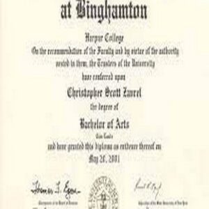 Buy college degree from The Binghamton University, State University of New York
