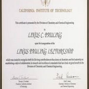 Buy college degree from The California Institute of Technology