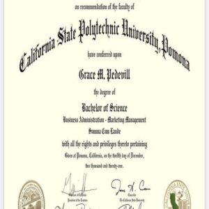 Buy college degree from The California State Polytechnic University, Pomona
