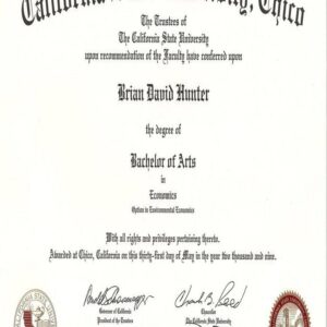 Buy college degree from The California State University, Chico