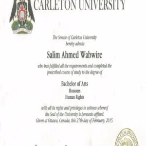 Buy college degree from the Carleton University