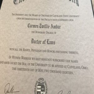 Buy college degree from The Cleveland State University