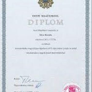 Buy college degree from The Eesti Maaülikool