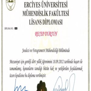 Buy college degree from the Erciyes Üniversitesi