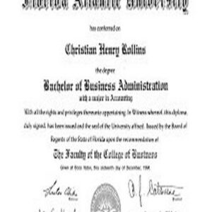 Buy college degree from The Florida Atlantic University