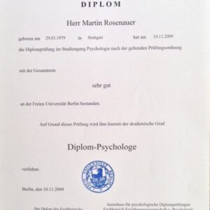 Buy college degree from the Freie Universität Berlin