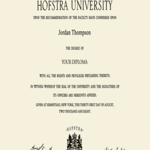 Buy college degree from The Hofstra University
