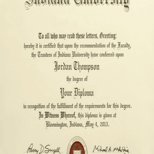 Buy college degree from The Indiana University - Purdue University Indianapolis