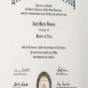 Buy college degree from The Kent State University
