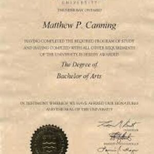 Buy college degree from the Lakehead University