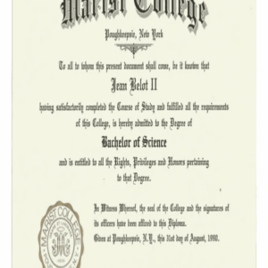Buy college degree from The Marist College