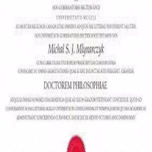 Buy college degree from the McGill University