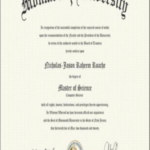 Buy college degree from The Monmouth University