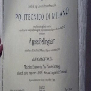 Buy college degree from the Politecnico di Milano