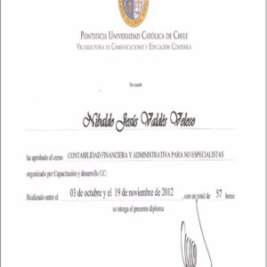 Buy college degree from The Pontificia Universidad Católica de Chile