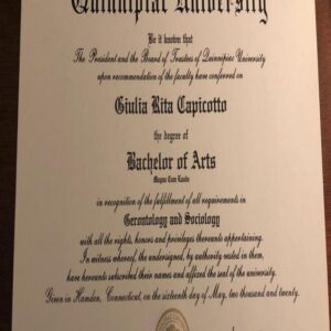 Buy college degree from The Quinnipiac University