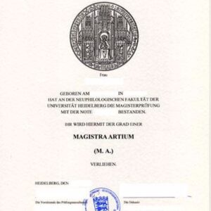 Buy college degree from the Ruprecht-Karls-Universität Heidelberg