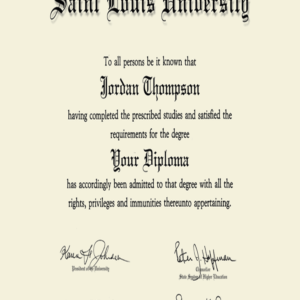 Buy college degree from The Saint Louis University