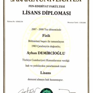 Buy college degree from the Sakarya Üniversitesi