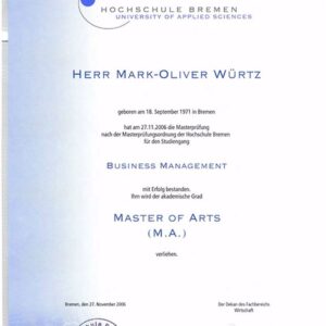 Buy college degree from the Universität Bremen