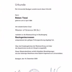 Buy college degree from the Universität Stuttgart