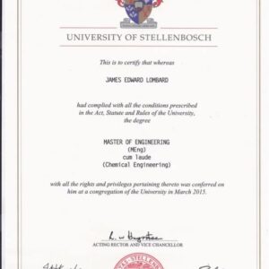 Buy college degree from the Universiteit Stellenbosch