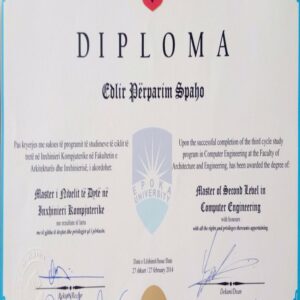 Buy college degree from the Universiteti Epoka Albania