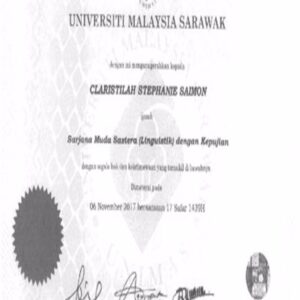 Buy college degree from The Universiti Malaysia Sarawak