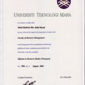 Buy college degree from The Universiti Teknologi MARA