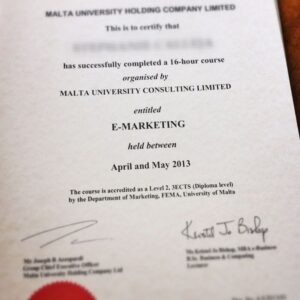 Buy college degree from The University of Malta