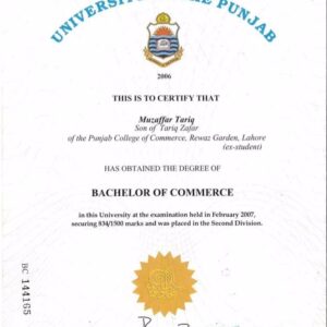 Buy college degree from the University of the Punjab
