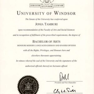 Buy college degree from The University of Windsor