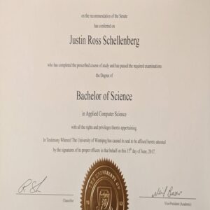 Buy college degree from The University of Winnipeg