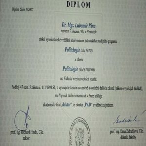 Buy college degree from The Vysoká škola ekonomická v Praze