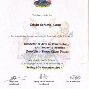 Buy college degree from The Chuka University