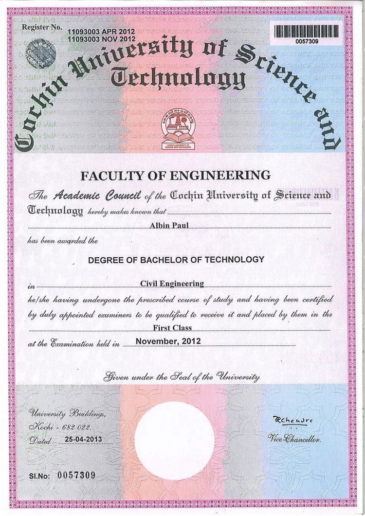 cochin-university-of-science-technology Buy college degree from The Cochin University of Science and Technology
