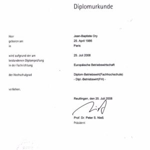 Buy college degree from The Hochschule Reutlingen
