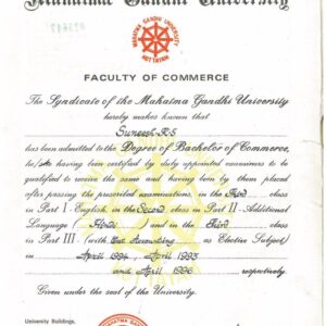 Buy college degree from The Mahatma Gandhi University