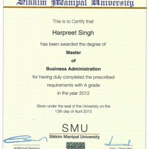 Buy college degree from The Sikkim Manipal University