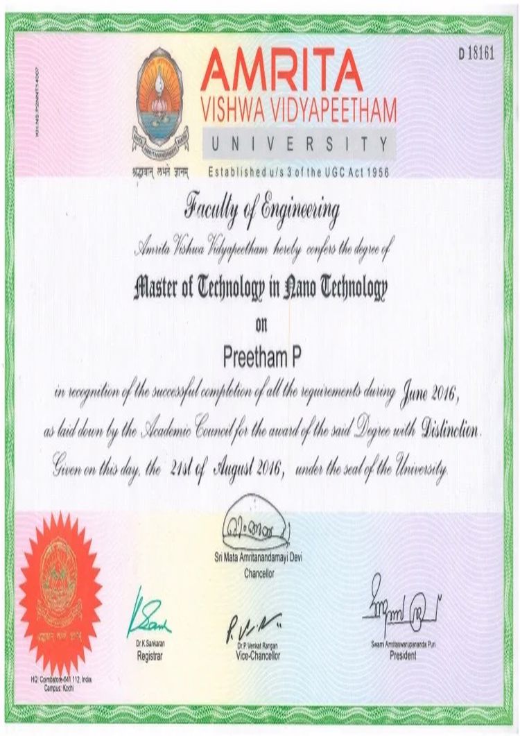university-amrita-vishwa-vidyapeetham Buy college degree from The Amrita Vishwa Vidyapeetham