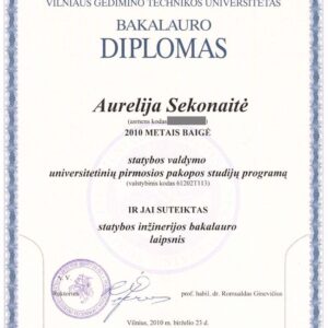 Buy college degree from The Vilniaus Gedimino Technikos Universitetas